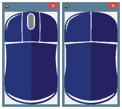 Various skins for computer mouse with or without a scrolling wheel